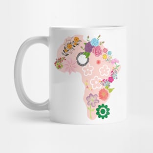 Cream Flower Africa Mug